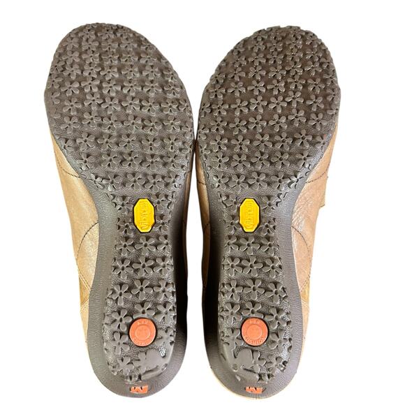 Merrell Shoes Women Size 9 Orchid Tan Brown Mary Jane Wedge Leather Comfort - Picture 5 of 10